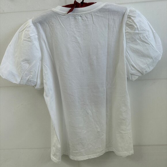 River Island Girls Paris Sequin Puff Sleeve Top 13-14Y NWT White - Picture 5 of 6